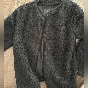 Fuzzy black jacket